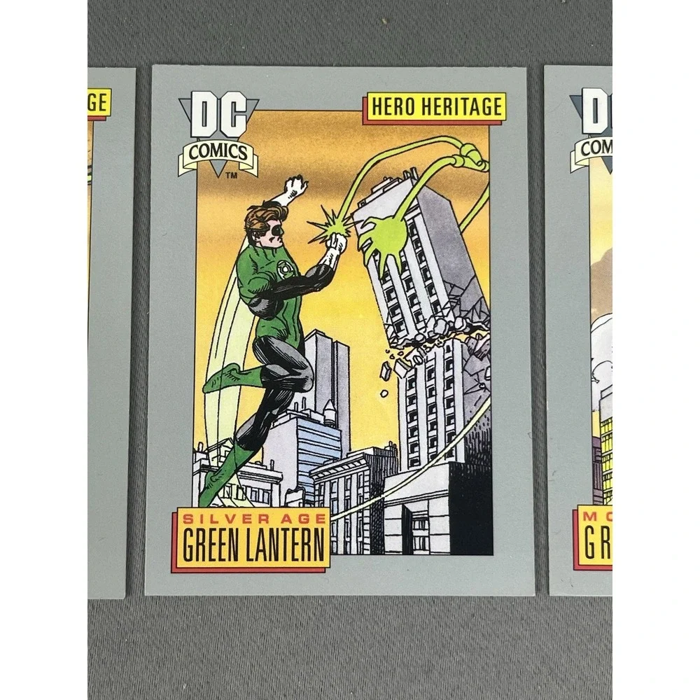 1991 DC Comic Cards GREEN LANTERN Hero Heritage Set Of 3